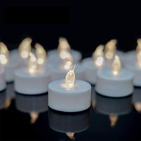 TEECOO LED Kerzen, 100 Stück LED Teelichter Kerzen CR2032 Batteriebetriebene Kerzen Duftlos Flammenloses Teelicht LED Votivkerzen Romantische Teelichter