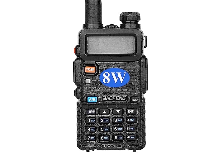 BAOFENG BF UV-5R 8-ватний дводіапазонний радіо вкл. Повний комплект, чорний BAOFENG BF UV-5R 8-ватний дводіапазонний радіо вкл. Повний комплект, чорний