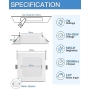 Eande LED-Einbaustrahler, 7 W, 2800 K, Warmweiß, 600 lm, ultradünn, 26 mm