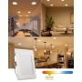 Eande LED recessed spotlight, 7W, 2800K, warm white, 600lm, ultra-thin, 26mm