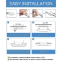 Eande LED recessed spotlight, 7W, 2800K, warm white, 600lm, ultra-thin, 26mm