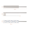 Ibergrif M34453A Towel Holder without Drilling 39cm 304 Stainless Steel Self-Adhesive Towel Rail for Bathroom/Kitchen Accessories, Silver