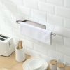Ibergrif M34453A Towel Holder without Drilling 39cm 304 Stainless Steel Self-Adhesive Towel Rail for Bathroom/Kitchen Accessories, Silver