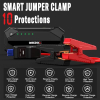 GREPRO Starthilfe-Powerbank (bis zu 10,0 l Benzin, 8,0 l Diesel), Auto-Starthilfe-Powerbank für 12-V-Starthilfe, 3000 A tragbares Starthilfegerät mit USB-Quick-Charge-3.0-Anschlüssen