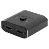 Eulbevoli HD Front End Splitter, Transparent 4K ABS Two Way Splitter for TV.