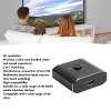 Eulbevoli HD Front End Splitter, Transparent 4K ABS Two Way Splitter for TV.