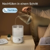 LEVOIT Top-Fill Humidifier up to 25 Hours for Bedroom, Children's Room, 23 dB Quiet Humidifier for Baby Plants, Room Humidifier with 360° Rotating Nozzle, Automatic Shut-Off