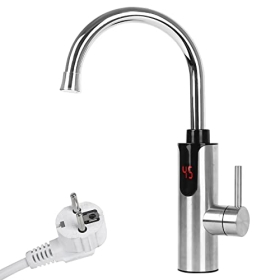 Elektrischer Wasserhahn Edelstahl 230V,kyaoayo Elektrischer Wasserhahn mit Durchlauferhitzer 360° Drehbar KüChenarmatur Armatur mit Sofortiger Warmwasserbereiter für Küche : Amazon.de: Baumarkt