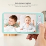 BOIFUN 2K HD Babyphone mit App, Dual-Kameras, geteiltem Bildschirm, PTZ, Tracking und Temperatur-/Luftfeuchtigkeitsmessung