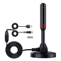 Portable TV antenna for indoor and outdoor use, digital HD Freeview antenna