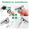 Honyear 10 pieces faucet strainer M24, faucet aerator attachment external thread, mixing nozzle insert with stainless steel filter and chrome-plated mixing nozzle key for faucets