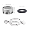 Honyear 10 pieces faucet strainer M24, faucet aerator attachment external thread, mixing nozzle insert with stainless steel filter and chrome-plated mixing nozzle key for faucets