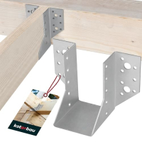 Colgador de vigas KOTARBAU 60 x 100 mm Conector de madera de acero galvanizado Colgador de vigas