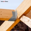 Балочний башмак KOTARBAU 60 x 100 мм дерев'яний з'єднувач з оцинкованої сталі балочний башмак з'єднувач балки надміцний з'єднувач дерев'яної балки з'єднувач дерев'яної балки