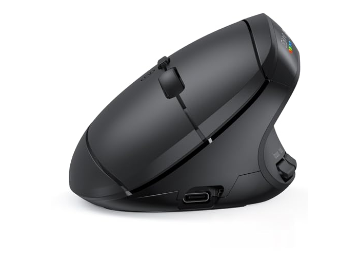Ergonomic Mouse, Wireless Mouse, Bluetooth Vertical Rechargeable Mice, 4 Adjustable DPI 2400, Bluetooth 5.2+5.2+USB Mouse for Windows/Mac Ergonomic Mouse, Wireless Mouse, Bluetooth Vertical Rechargeable Mice, 4 Adjustable DPI 2400, Bluetooth 5.2+5.2+USB Mouse for Windows/Mac