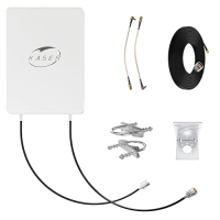 KASER 5G LTE Antenne Outdoor Mimo Richtantenne 3300-3800MHz N78 Bis zu 15dBi Verstärkung Kompatibler 5g Router N-SMA Ausgang mit TS9 Adapter Inkl