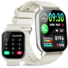 WeurGhy Smartwatch für Männer und Frauen, 1,85 Zoll, Bluetooth-Digitaluhr mit Herzfrequenzmesser, Schlafmonitor, Schrittzähler, 112+ Sportmodi, Aktivitätsarmband für Android iOS