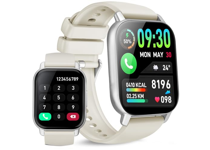 WeurGhy Smartwatch für Männer und Frauen, 1,85 Zoll, Bluetooth-Digitaluhr mit Herzfrequenzmesser, Schlafmonitor, Schrittzähler, 112+ Sportmodi, Aktivitätsarmband für Android iOS WeurGhy Smartwatch für Männer und Frauen, 1,85 Zoll, Bluetooth-Digitaluhr mit Herzfrequenzmesser, Schlafmonitor, Schrittzähler, 112+ Sportmodi, Aktivitätsarmband für Android iOS