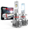 Cenmoll H7 LED Headlight Bulb, 120W 24000lm 6000K Cool White 600% Brightness LED H7 Headlight Bulb Canbus Error Free All in One Design Wireless Design