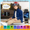HENGTO Smart Watch für Kinder, Kinderuhr, Mädchenuhr mit 20 Sportmodi, Schrittzähler, Schlafmonitor, Kinderuhr, Geburtstagsgeschenke, Spielzeuggeschenk für Mädchen Jungen 6-16 (Schwarz)
