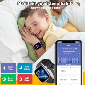 HENGTO Smart Watch for Kids, Children Watch, Girls Watch with 20 Sports Modes, Pedometer, Sleep Monitor, Kids Watch, Birthday Gifts
