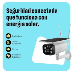 OMAJIN de Netatmo, cámara de seguridad solar inalámbrica para exteriores, con batería y visión nocturna HD 1080P