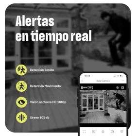 OMAJIN de Netatmo, cámara de seguridad solar inalámbrica para exteriores, con batería y visión nocturna HD 1080P
