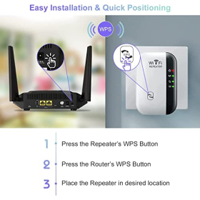 2025 WLAN Repeater Підсилювач WLAN 300 Мбіт/с 2,4 ГГц WiFi Booster