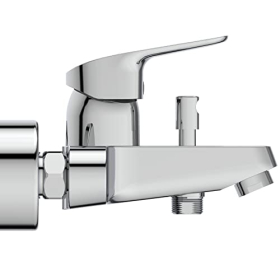 Ideal Standard B1721AA Ceraflex Badezimmer-Wasserhahn – Einhebel-Chrom-Wasserhahn mit Verriegelungskartusche und S-Verbindungen