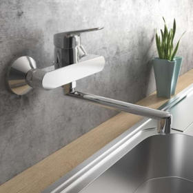 Ideal Standard CeraFlex kitchen tap, wall-mounted, swivel, 200 mm
