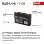 EMOS – Wartungsfreie Blei-Säure-Batterie – 6 V, 7 Ah