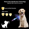 Dog collar against barking – Automatic training collar, white