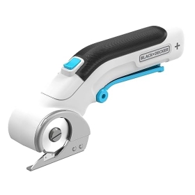 BLACK+DECKER BCRC115-XJ Cortadora Rotativa Eléctrica Inalámbrica, Batería de Litio 3.6V Incluida, Velocidad 220RPM, Diámetro de Hoja 40mm, Cable de Carga USB Tipo C Incluido