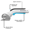 Аккумуляторный электрический дисковый нож BLACK+DECKER BCRC115-XJ, литиевая батарея 3,6 В, скорость 220 об/мин, диаметр лезвия 40 мм