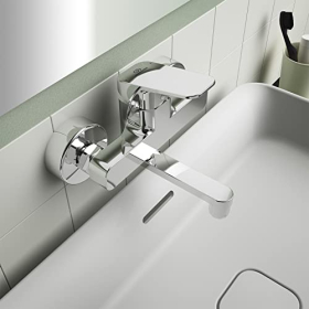 Ideal Standard BD241AA Wall-mounted basin mixer, chrome-plated