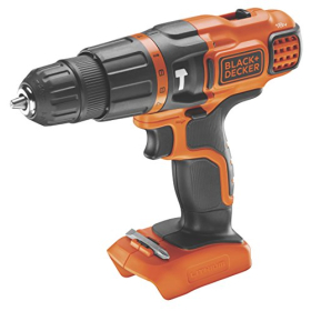 Taladro atornillador inalámbrico BLACK+DECKER BDCH188N-XJ, 18 V, 2 velocidades, 650 RPM
