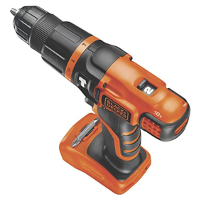 Taladro atornillador inalámbrico BLACK+DECKER BDCH188N-XJ, 18 V, 2 velocidades, 650 RPM