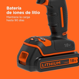 BLACK+DECKER Akku-Schlagbohrmaschine 18V mit Koffer