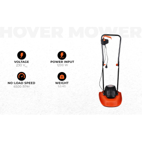 Электрическая газонокосилка BLACK+DECKER BEMWH551, 1200 Вт, ширина скашивания 30 см