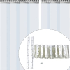 PVC strip curtains 1x2 m, set of 7 transparent slatted curtains for doors and rooms