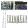 PVC strip curtains 1x2 m, set of 7 transparent slatted curtains for doors and rooms