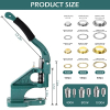 Dyna-Living eyelet press set with 3 dies and 1500 eyelets