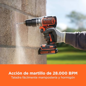 Перфоратор-шуруповёрт BLACK+DECKER 18V, 2 скорости