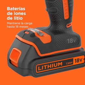 Перфоратор-шуруповёрт BLACK+DECKER 18V, 2 скорости