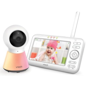 VTech video baby monitor with 5" color LCD, night light and temperature display