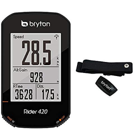 Rider 420h GPS Fahrradcomputer Unisex, Schwarz, 83,9x49,9x16,9 mm von Bryton