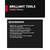 Пневматическая трещотка BRILLIANT TOOLS BT160601, 1/4 дюйма, 35 Нм