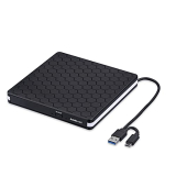 Внешний DVD-привод USB 3.0/USB-C, устройство записи и чтения CD/DVD дисков Amicool