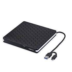 External USB 3.0/USB-C DVD drive Amicool CD/DVD burner and reader