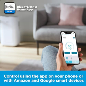 Інтелектуальний осушувач повітря, 4 режими роботи, BLACK+DECKER BXEH60014GB 20 літрів